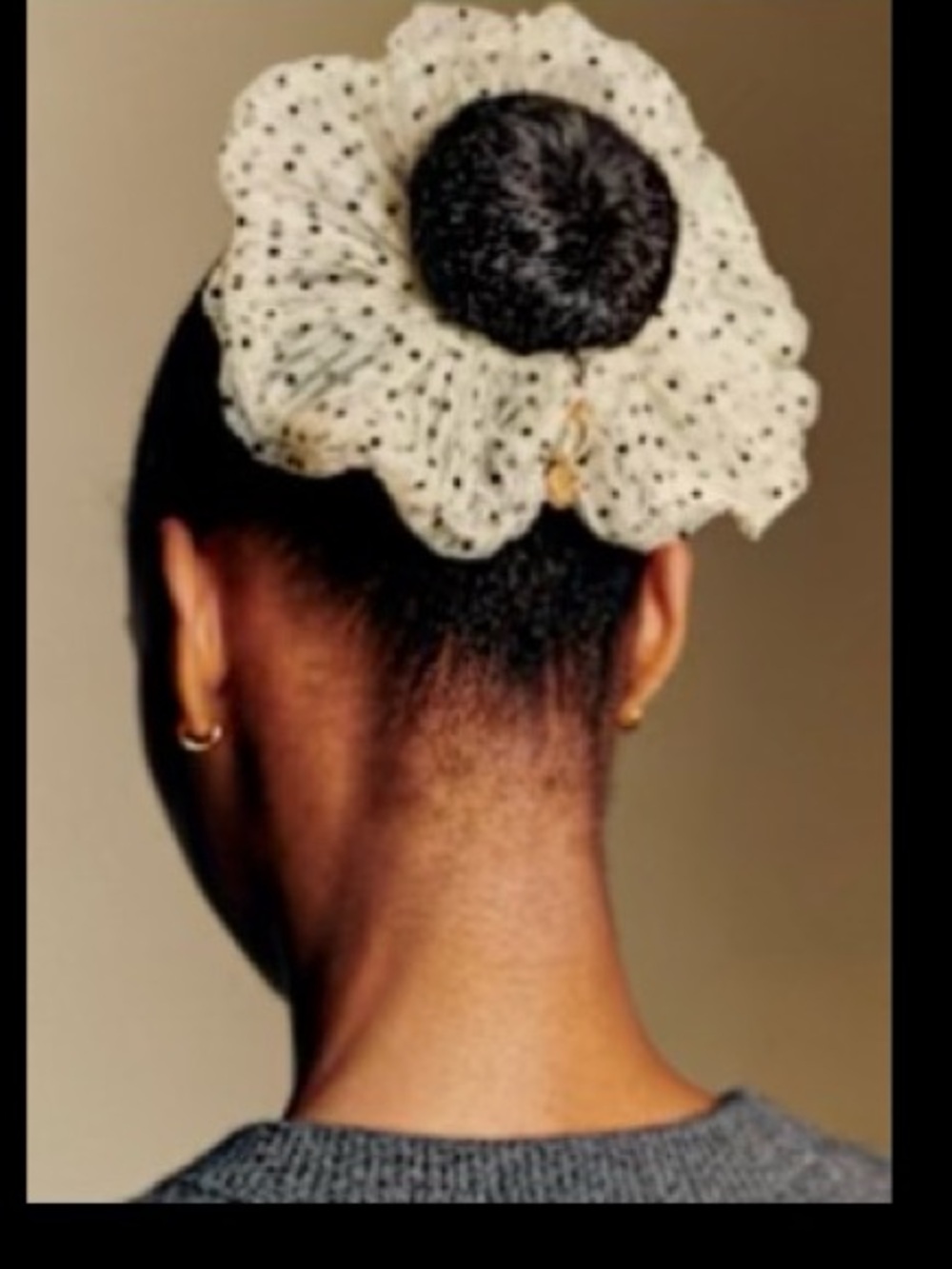 Sezane Polka Dot Scrunchie